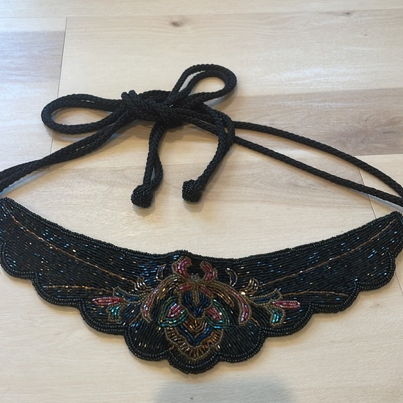 Vintage Lillian Vernon 6752 Beaded Belt beetle/ spider / bee design - Picture 6 of 11